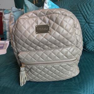 Bebe brown quilted backpack